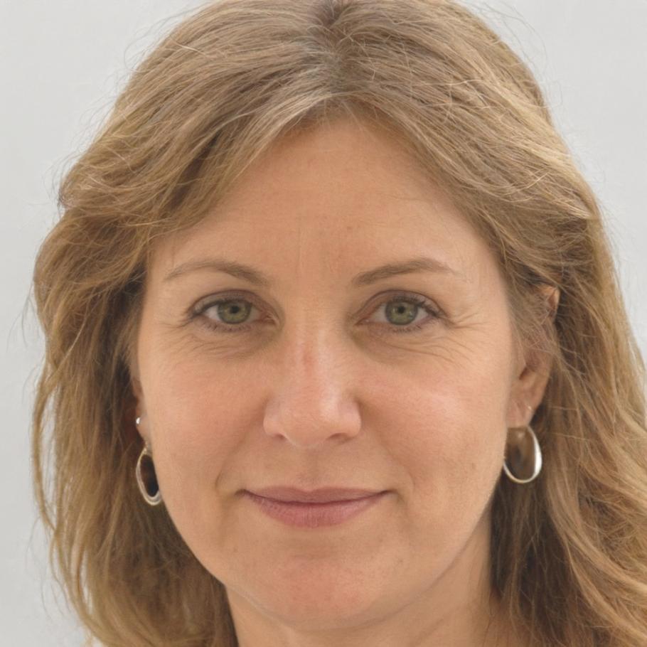 Retrato profesional de instructora especialista en análisis financiero